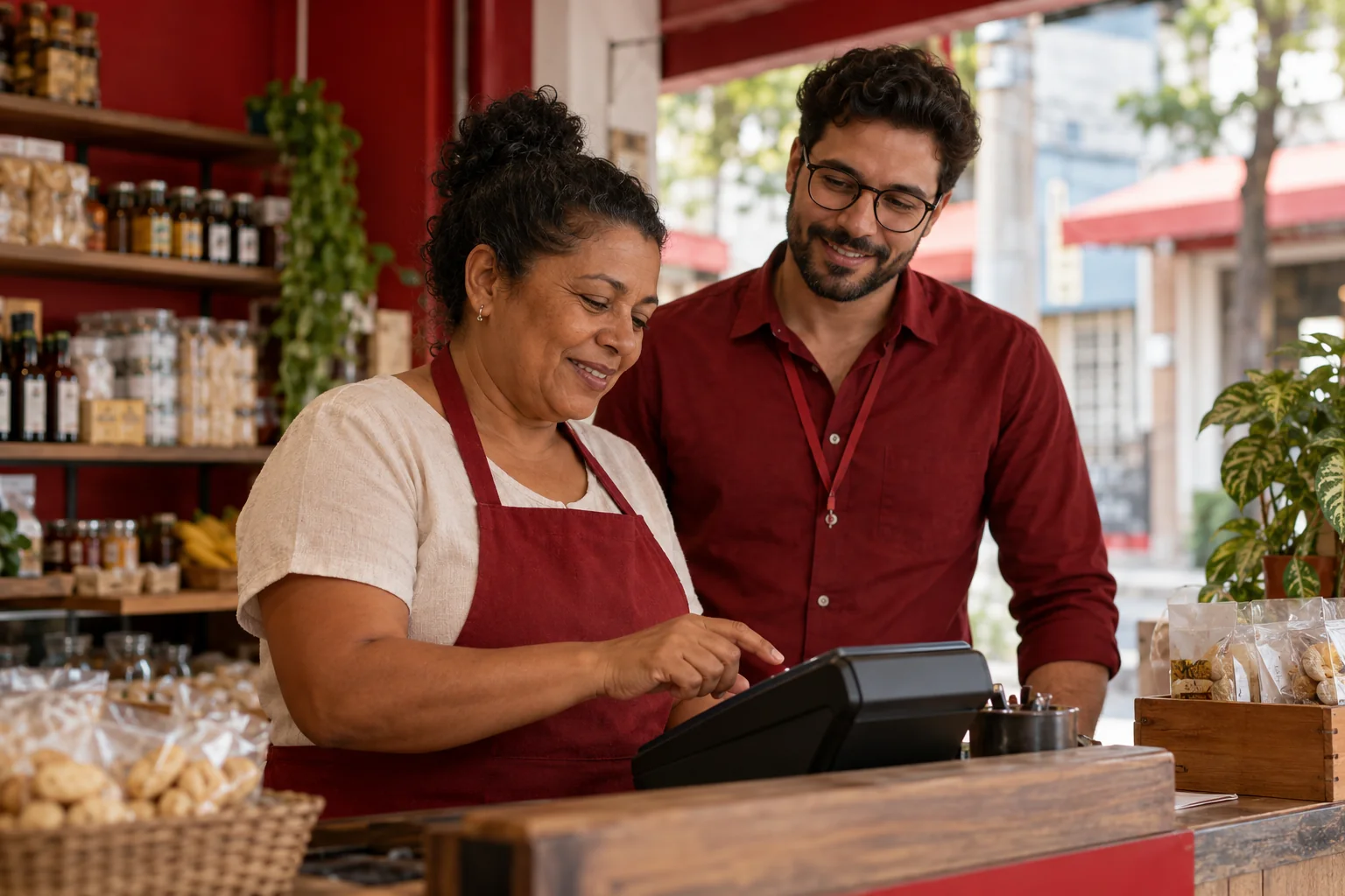 Comerciante usa solução de pagamento em loja